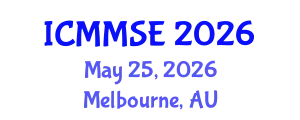 International Conference on Metallurgy, Materials Science and Engineering (ICMMSE) May 25, 2026 - Melbourne, Australia