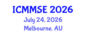 International Conference on Metallurgy, Materials Science and Engineering (ICMMSE) July 24, 2026 - Melbourne, Australia