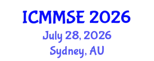 International Conference on Metallurgy, Materials Science and Engineering (ICMMSE) July 28, 2026 - Sydney, Australia
