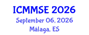 International Conference on Metallurgy, Materials Science and Engineering (ICMMSE) September 06, 2026 - Málaga, Spain