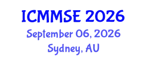 International Conference on Metallurgy, Materials Science and Engineering (ICMMSE) September 06, 2026 - Sydney, Australia