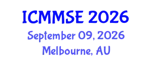 International Conference on Metallurgy, Materials Science and Engineering (ICMMSE) September 09, 2026 - Melbourne, Australia