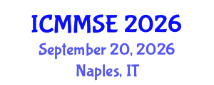 International Conference on Metallurgy, Materials Science and Engineering (ICMMSE) September 20, 2026 - Naples, Italy