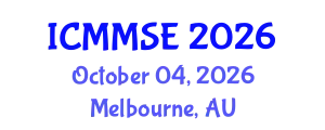 International Conference on Metallurgy, Materials Science and Engineering (ICMMSE) October 04, 2026 - Melbourne, Australia
