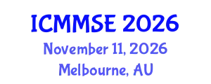 International Conference on Metallurgy, Materials Science and Engineering (ICMMSE) November 11, 2026 - Melbourne, Australia