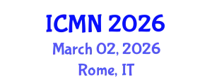 International Conference on Microfluidics and Nanofluidics (ICMN) March 02, 2026 - Rome, Italy