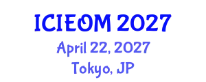 International Conference on Industrial Engineering and Operations Management (ICIEOM) April 22, 2027 - Tokyo, Japan
