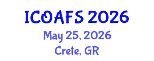 International Conference on Organic Agriculture and Food Security (ICOAFS) May 25, 2026 - Crete, Greece