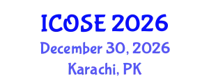 International Conference on Orthopaedics and Sports Engineering (ICOSE) December 30, 2026 - Karachi, Pakistan