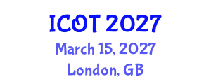 International Conference on Orthopedics and Traumatology (ICOT) March 15, 2027 - London, United Kingdom