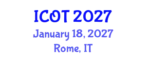International Conference on Orthopedics and Traumatology (ICOT) January 18, 2027 - Rome, Italy