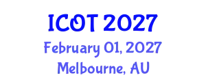 International Conference on Orthopedics and Traumatology (ICOT) February 01, 2027 - Melbourne, Australia