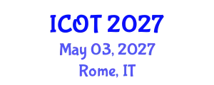 International Conference on Orthopedics and Traumatology (ICOT) May 03, 2027 - Rome, Italy