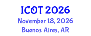 International Conference on Orthopedics and Traumatology (ICOT) November 18, 2026 - Buenos Aires, Argentina