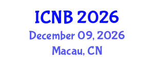 International Conference on Nanotechnology and Biosensors (ICNB) December 09, 2026 - Macau, China