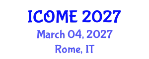 International Conference on Ocean and Marine Engineering (ICOME) March 04, 2027 - Rome, Italy