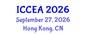 International Conference on Computer Engineering and Applications (ICCEA) September 27, 2026 - Hong Kong, China