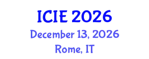 International Conference on Industrial Engineering (ICIE) December 13, 2026 - Rome, Italy