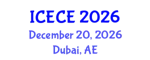 International Conference on Environmental and Civil Engineering (ICECE) December 20, 2026 - Dubai, United Arab Emirates