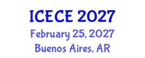 International Conference on Environmental and Civil Engineering (ICECE) February 25, 2027 - Buenos Aires, Argentina