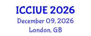 International Conference on Civil, Infrastructure and Urban Engineering (ICCIUE) December 09, 2026 - London, United Kingdom