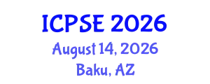International Conference on Power Systems Engineering (ICPSE) August 14, 2026 - Baku, Azerbaijan