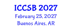 International Conference on Computational and Systems Biology (ICCSB) February 25, 2027 - Buenos Aires, Argentina