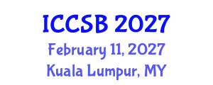 International Conference on Computational and Systems Biology (ICCSB) February 11, 2027 - Kuala Lumpur, Malaysia