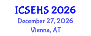 International Conference on Sport, Exercise and Health Sciences (ICSEHS) December 27, 2026 - Vienna, Austria