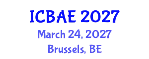 International Conference on Biotechnology and Agricultural Engineering (ICBAE) March 24, 2027 - Brussels, Belgium