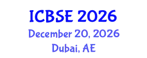 International Conference on Biomechanics and Sports Engineering (ICBSE) December 20, 2026 - Dubai, United Arab Emirates