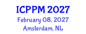 International Conference on Pharmacology and Pharmaceutical Medicine (ICPPM) February 08, 2027 - Amsterdam, Netherlands