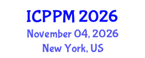 International Conference on Pharmacology and Pharmaceutical Medicine (ICPPM) November 04, 2026 - New York, United States