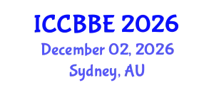 International Conference on Computational Biology and Biomedical Engineering (ICCBBE) December 02, 2026 - Sydney, Australia