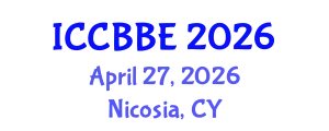 International Conference on Computational Biology and Biomedical Engineering (ICCBBE) April 27, 2026 - Nicosia, Cyprus