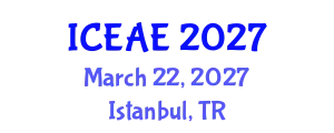 International Conference on Ecological and Agricultural Engineering (ICEAE) March 22, 2027 - Istanbul, Turkey
