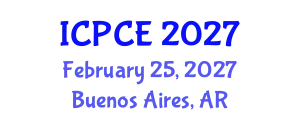 International Conference on Pharmacy and Chemical Engineering (ICPCE) February 25, 2027 - Buenos Aires, Argentina
