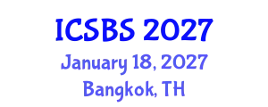 International Conference on Sport and Biomedical Sciences (ICSBS) January 18, 2027 - Bangkok, Thailand