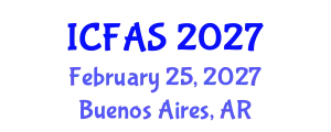 International Conference on Financial and Actuarial Sciences (ICFAS) February 25, 2027 - Buenos Aires, Argentina