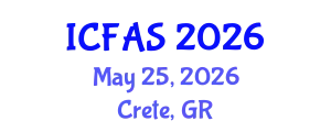 International Conference on Financial and Actuarial Sciences (ICFAS) May 25, 2026 - Crete, Greece