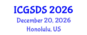International Conference on Gender, Sexuality and Diversity Studies (ICGSDS) December 20, 2026 - Honolulu, United States