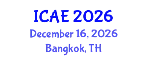 International Conference on Agricultural Engineering (ICAE) December 16, 2026 - Bangkok, Thailand