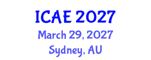 International Conference on Agricultural Engineering (ICAE) March 29, 2027 - Sydney, Australia