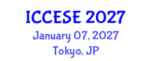International Conference on Civil, Environmental and Structural Engineering (ICCESE) January 07, 2027 - Tokyo, Japan