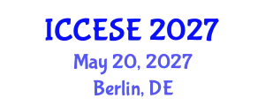 International Conference on Civil, Environmental and Structural Engineering (ICCESE) May 20, 2027 - Berlin, Germany