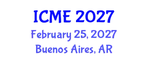 International Conference on Mechatronics Engineering (ICME) February 25, 2027 - Buenos Aires, Argentina