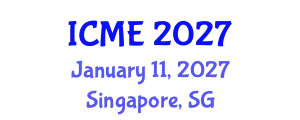 International Conference on Mechatronics Engineering (ICME) January 11, 2027 - Singapore, Singapore