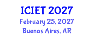 International Conference on Information Engineering and Technology (ICIET) February 25, 2027 - Buenos Aires, Argentina