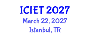 International Conference on Information Engineering and Technology (ICIET) March 22, 2027 - Istanbul, Turkey