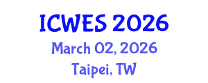 International Conference on Water and Environmental Sciences (ICWES) March 02, 2026 - Taipei, Taiwan